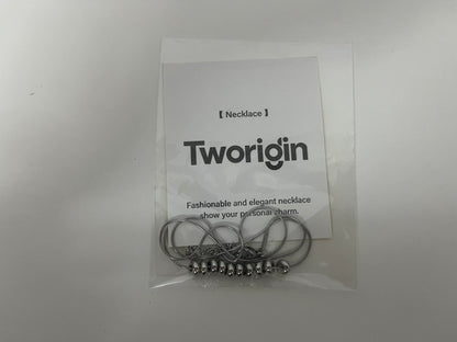 Tworigin Metal Bead Chain Necklace A Minimalist & Premium Essential for Outfit Embellishment