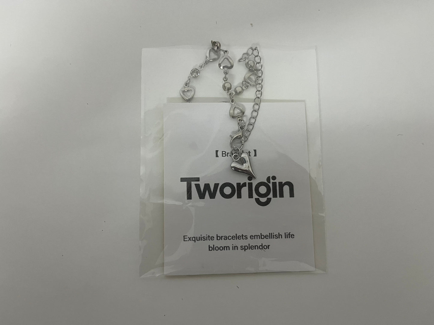 Tworigin Heart-Stitched Bracelet A Sweet & Cool Essential for Daily Outfit Embellishment