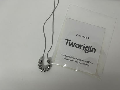 Tworigin Metal Bead Chain Necklace A Minimalist & Premium Essential for Outfit Embellishment