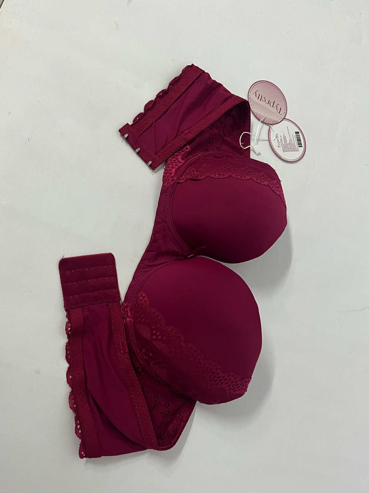 Typretty Women's Push Up Bra Wireless Padded No Underwire Back Smoothing Bralettes Sports Bras