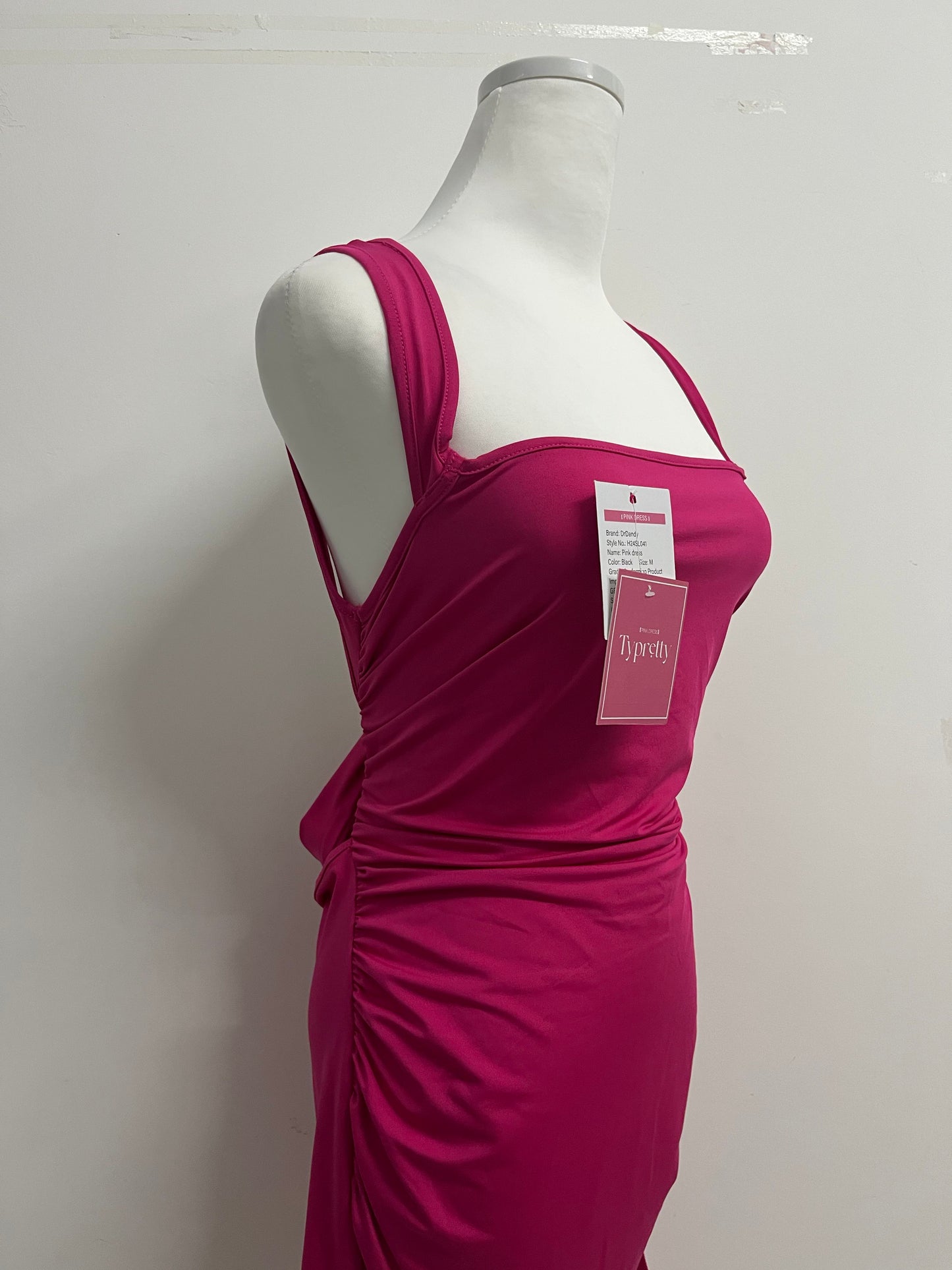 Typretty 2025 Women Spring Summer Sleeveless Backless Dress Sexy Mini Bodycon Square Neck Prom Party Cocktail Graduation Dress