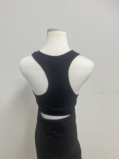 【UAttract Black Racerback 2-Piece Tracksuit】—— Sleek & Comfortable Activewear Set