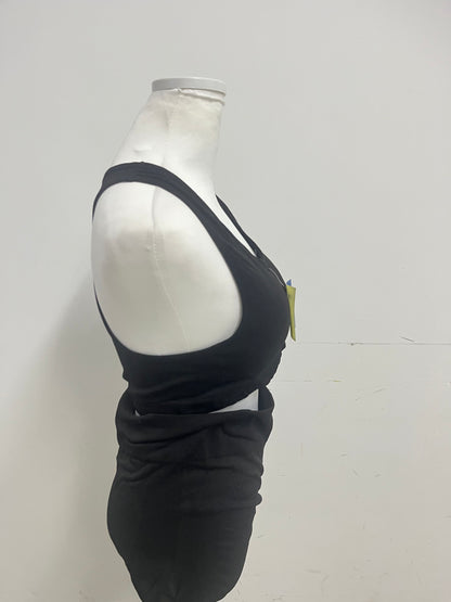 【UAttract Black Racerback 2-Piece Tracksuit】—— Sleek & Comfortable Activewear Set