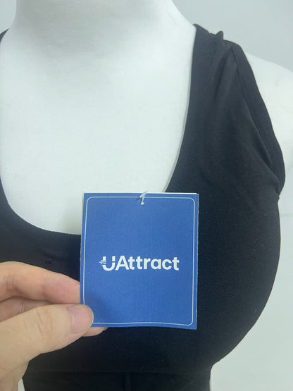 【UAttract Black Racerback 2-Piece Tracksuit】—— Sleek & Comfortable Activewear Set