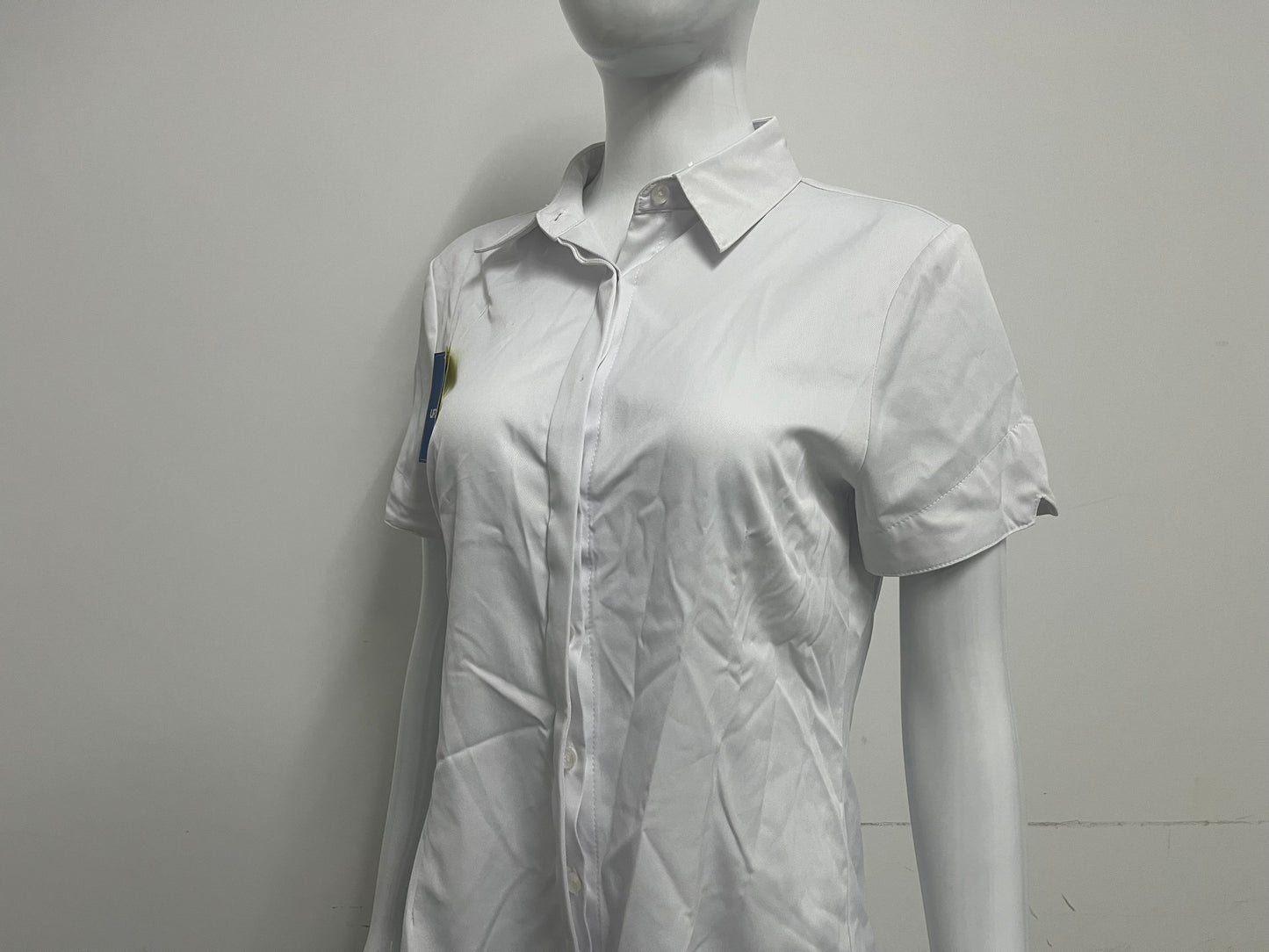 [UFOLAND Shirts]——UFOLAND 100% Cotton Short-Sleeve White Shirt | Versatile Essential for Work & Daily Wear