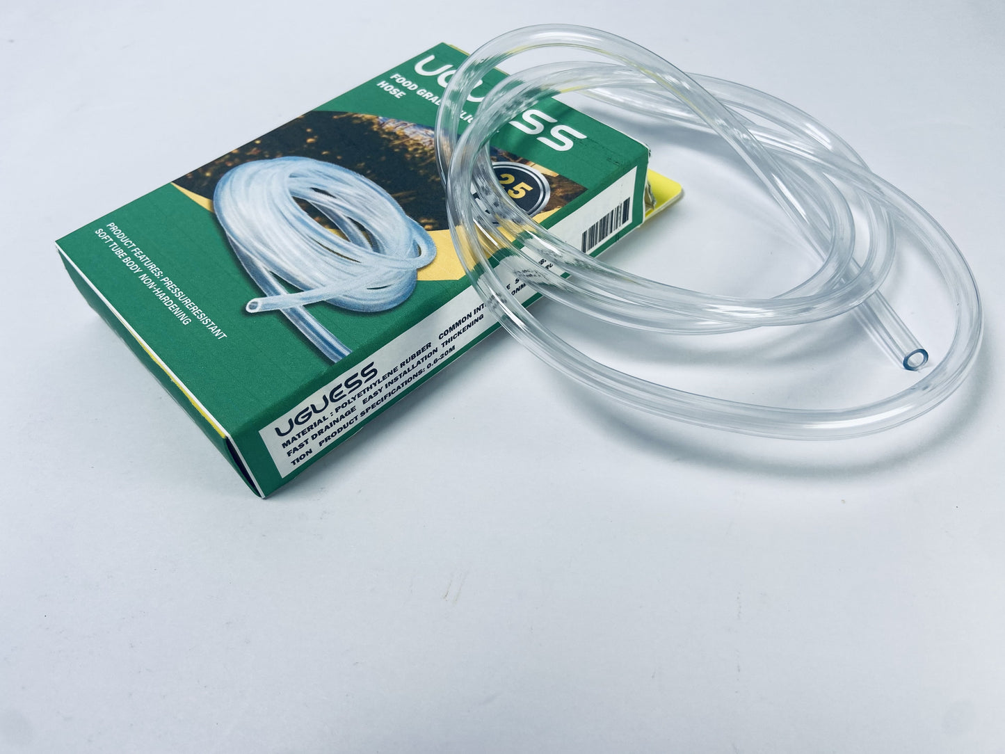 UGUESS PVC Hose Tube,4mm(0.15") ID x 6mm(0.23") OD 3 Meter 9.8ft Clear Vinyl Tubing,Plastic Flexible Water Pipe