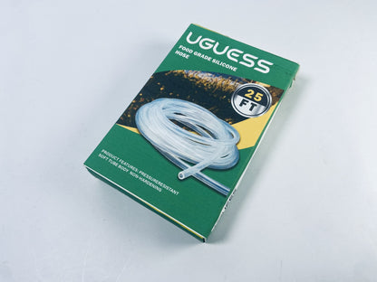 UGUESS PVC Hose Tube,4mm(0.15") ID x 6mm(0.23") OD 3 Meter 9.8ft Clear Vinyl Tubing,Plastic Flexible Water Pipe