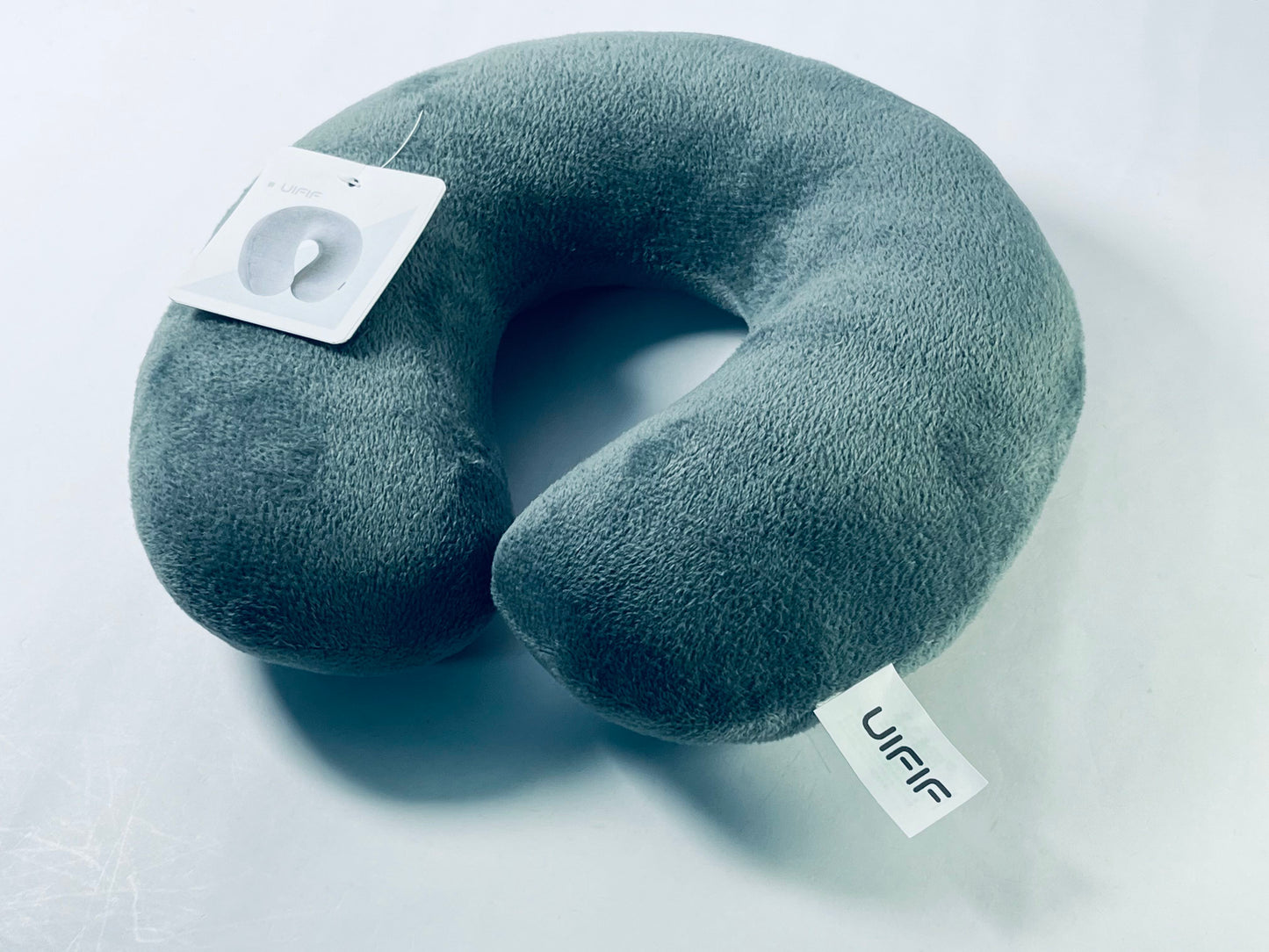 UIFIF Travel Pillow 100% Pure Memory Foam Travel Neck Pillow, Airplane Pillow for Traveling、Car、Home、Office，Washable Cover
