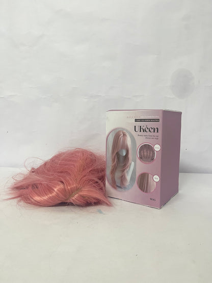 UKeen Wigs 28" Long Wavy Hair Heat Resistant Cosplay Wig for Women (Pink)
