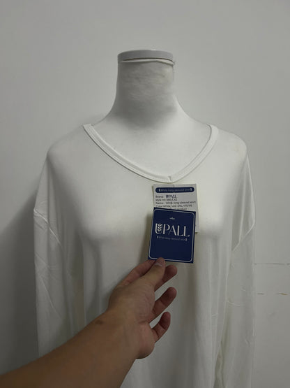 UPALL Women's V-Neck Long Sleeve T-Shirt, Loose Fit Soft Comfy Casual Top