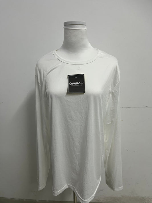 UPSAY Solid Color Long-Sleeve T-Shirt: A Must-Have for Daily Wear with Comfort and Versatility, Unlock Fashion Looks for Multiple Scenarios