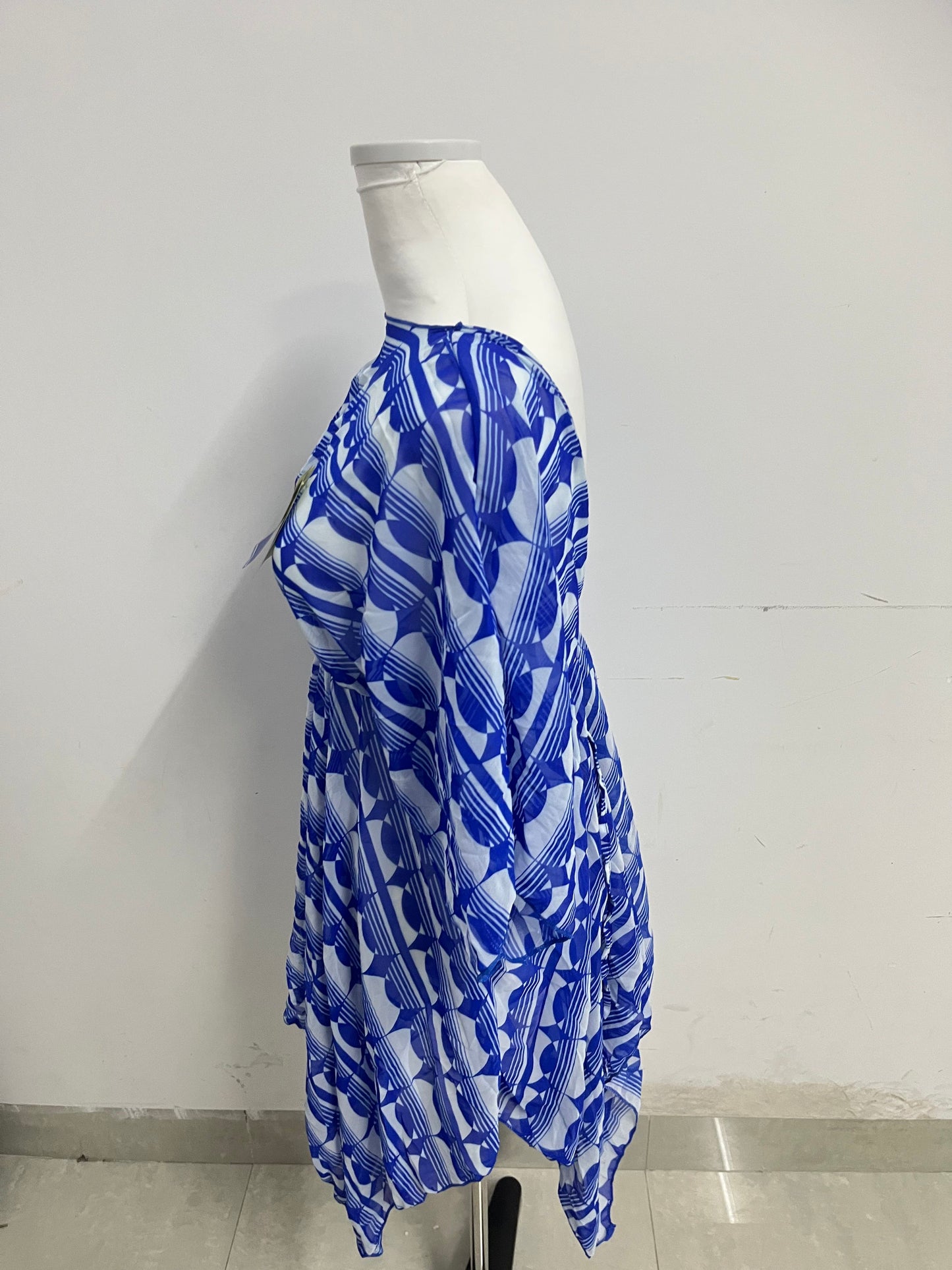UPSAY Light Blue Geometric Printed Dresses: Unlock Summer Fresh Elegance, Create Eye-Catching Vacation Style Looks