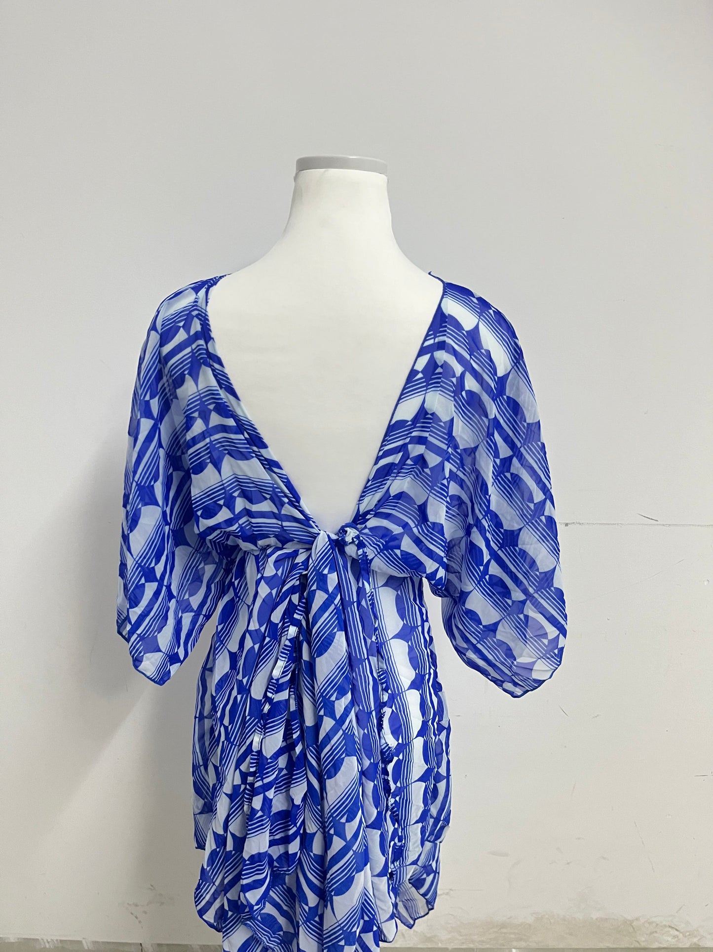 UPSAY Light Blue Geometric Printed Dresses: Unlock Summer Fresh Elegance, Create Eye-Catching Vacation Style Looks