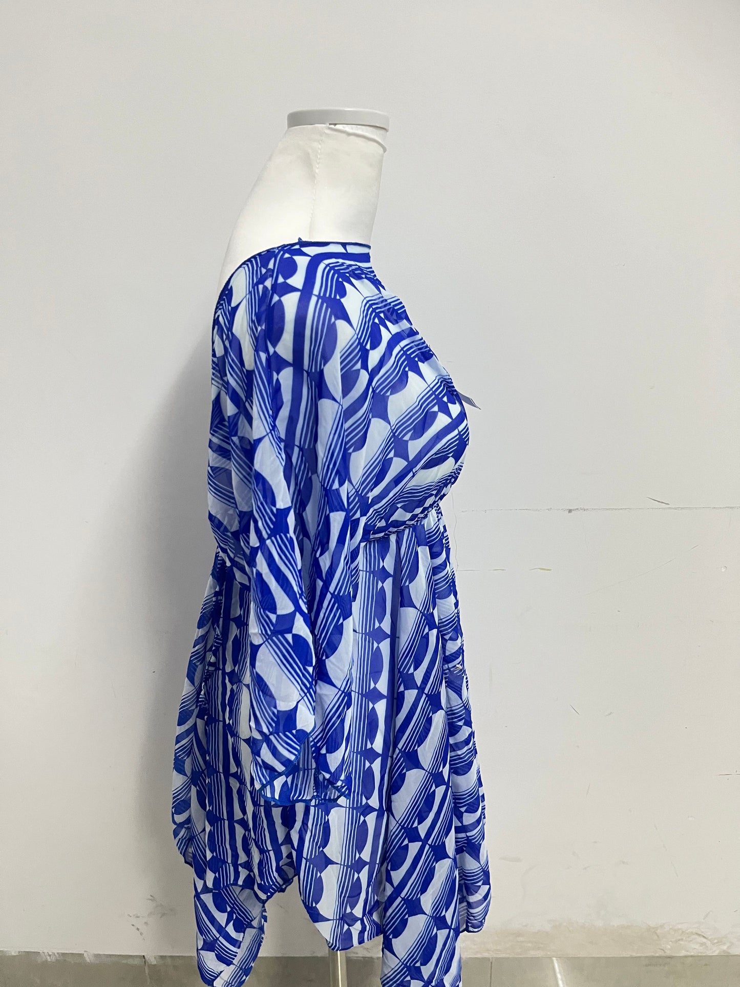 UPSAY Light Blue Geometric Printed Dresses: Unlock Summer Fresh Elegance, Create Eye-Catching Vacation Style Looks
