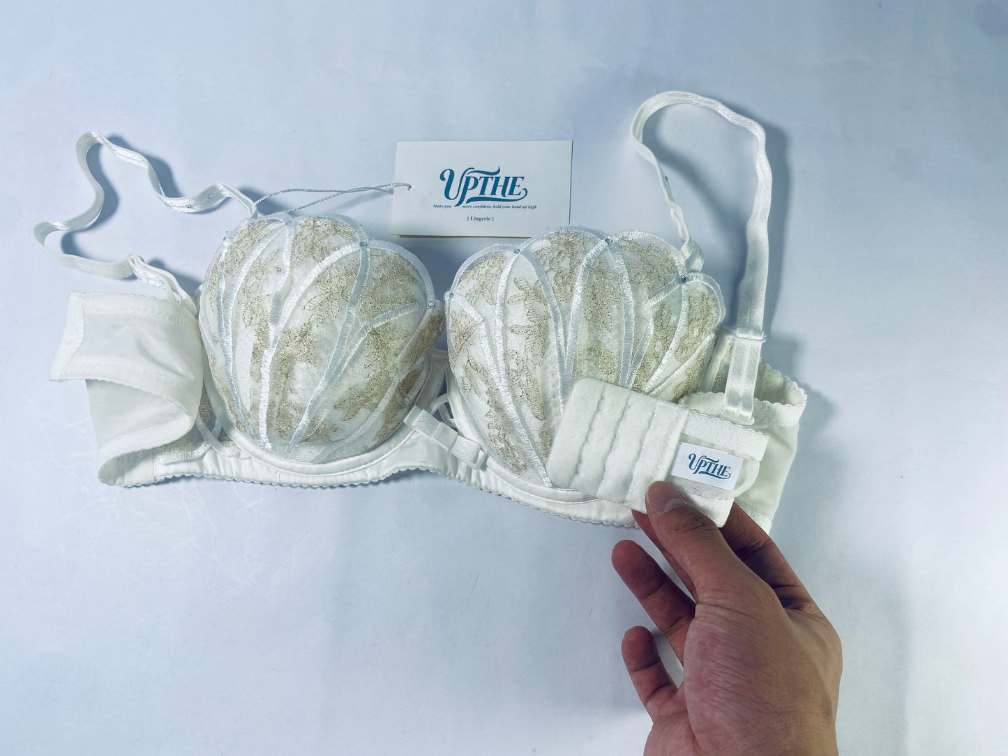 UPTHE Sexy Lace Underwear for Women Plus Size Push Up Bra Full Coverage Underwire Bra