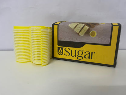 USugar Yellow Ventilated Non-Electric Hair Rollers: Sturdy Plastic Styling Tool for Voluminous Curls