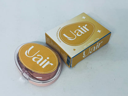 Uair Misty Blush, Natural Flush & Long-Lasting Wear, Smooth Blendable Powder Blush for Cheeks, Buildable Color for Radiant Complexion, Retro Chic Compact