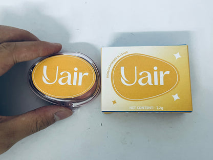 Uair Misty Blush, Natural Flush & Long-Lasting Wear, Smooth Blendable Powder Blush for Cheeks, Buildable Color for Radiant Complexion, Retro Chic Compact
