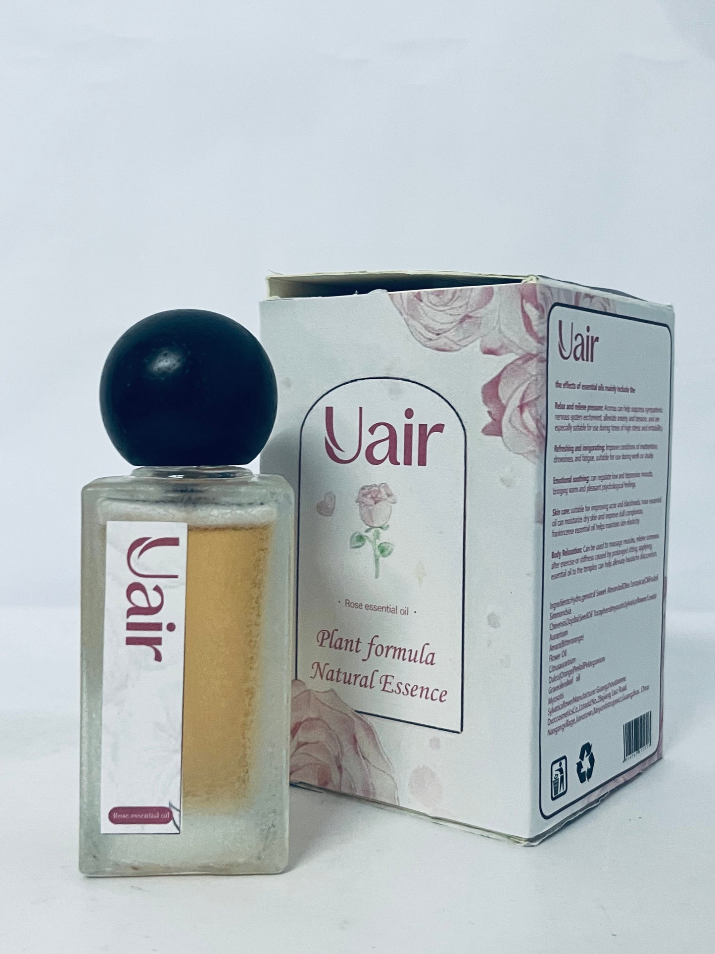 Uair Rose Essential Oil, Natural Plant Formula Essence Oil for Skin Care, Hair Care, Aromatherapy, Massage & DIY
