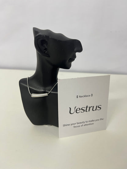 Uestrus Minimalist Geometric Bar Necklace, Niche Design Silver Choker, Must-Have Accessory for Daily & Luxury Outfits