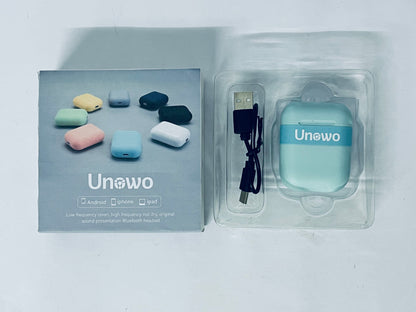 Unowo Headphones Wireless Earbuds, Bluetooth Headphones, with Active Noise Cancellation, Adaptive Audio, Transparency Mode, Personalized Spatial Audio, USB-C Charging Case