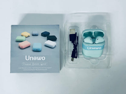 Unowo Headphones Wireless Earbuds, Bluetooth Headphones, with Active Noise Cancellation, Adaptive Audio, Transparency Mode, Personalized Spatial Audio, USB-C Charging Case