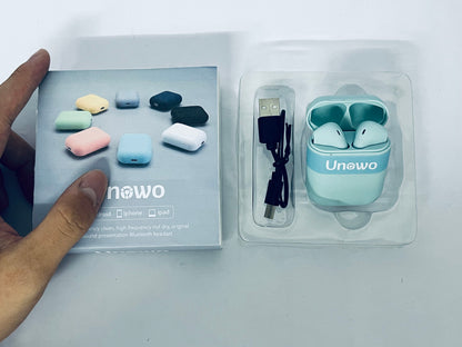 Unowo Headphones Wireless Earbuds, Bluetooth Headphones, with Active Noise Cancellation, Adaptive Audio, Transparency Mode, Personalized Spatial Audio, USB-C Charging Case