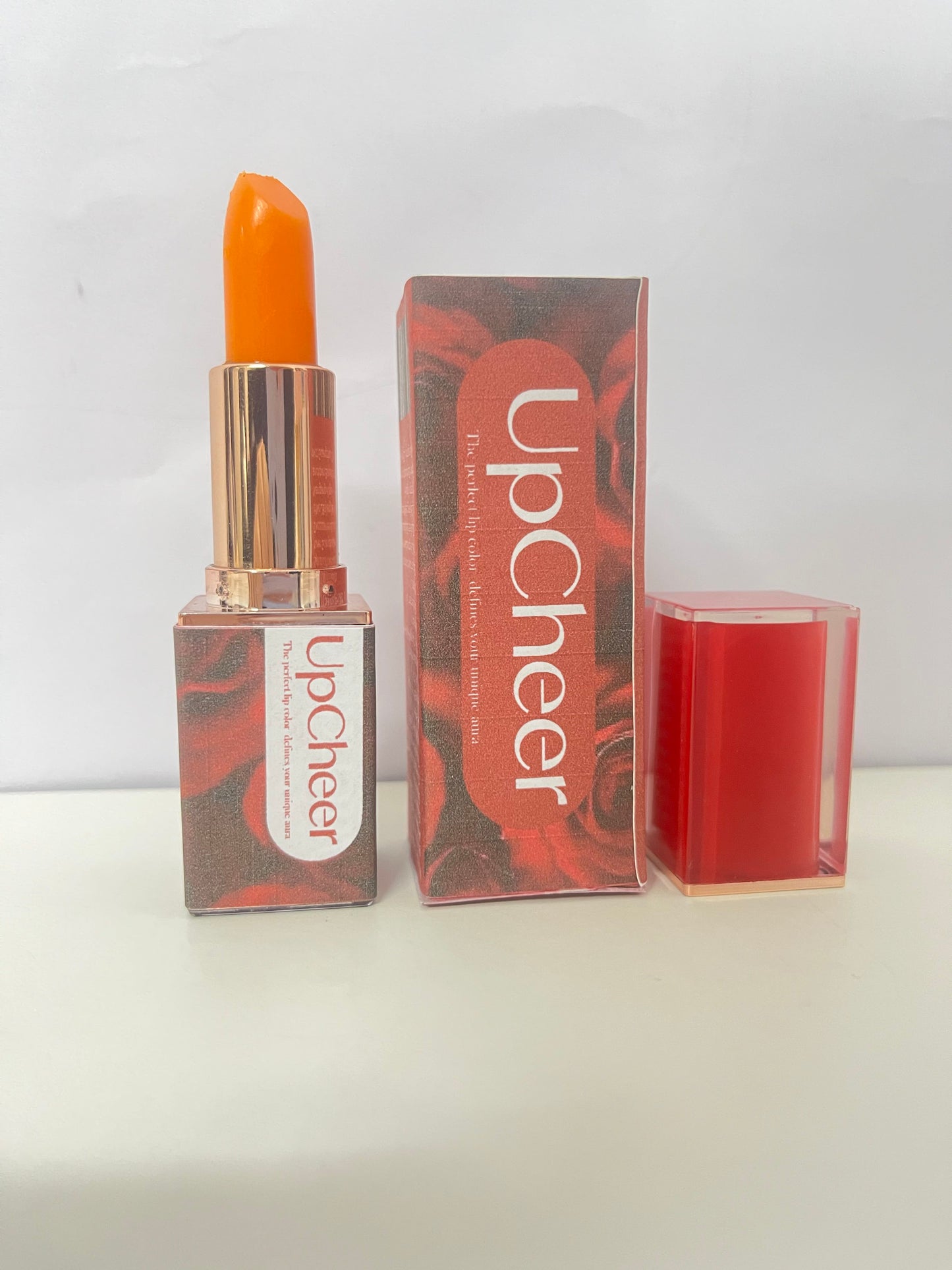 【UpCheer Rose-Themed Lipstick】——Vibrant Color for Daily Lip Makeup