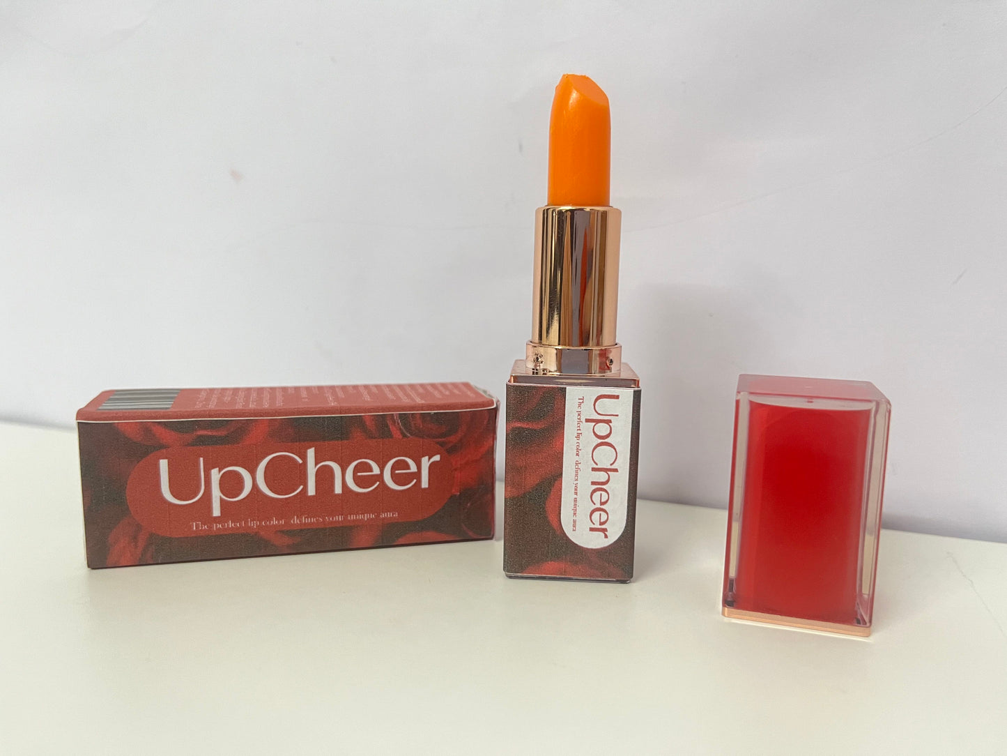 【UpCheer Rose-Themed Lipstick】——Vibrant Color for Daily Lip Makeup