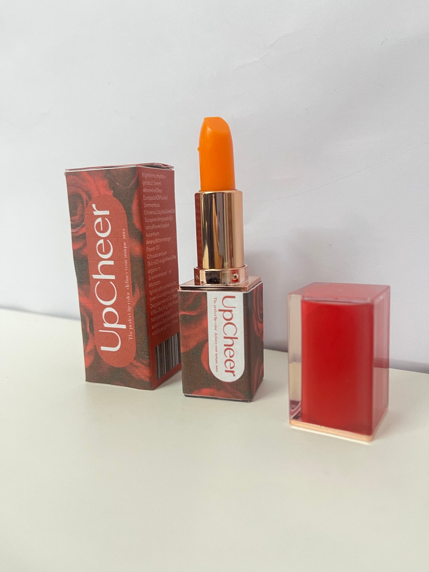 【UpCheer Rose-Themed Lipstick】——Vibrant Color for Daily Lip Makeup