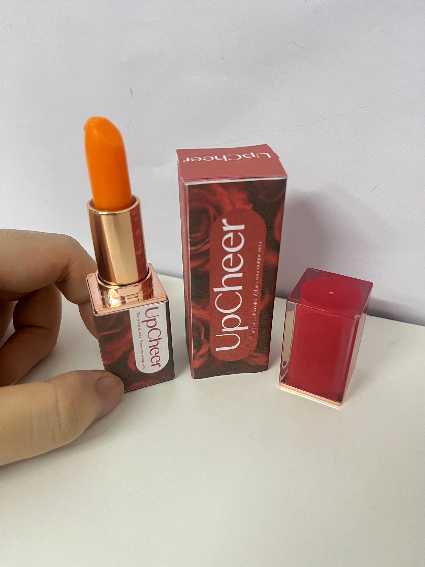 【UpCheer Rose-Themed Lipstick】——Vibrant Color for Daily Lip Makeup