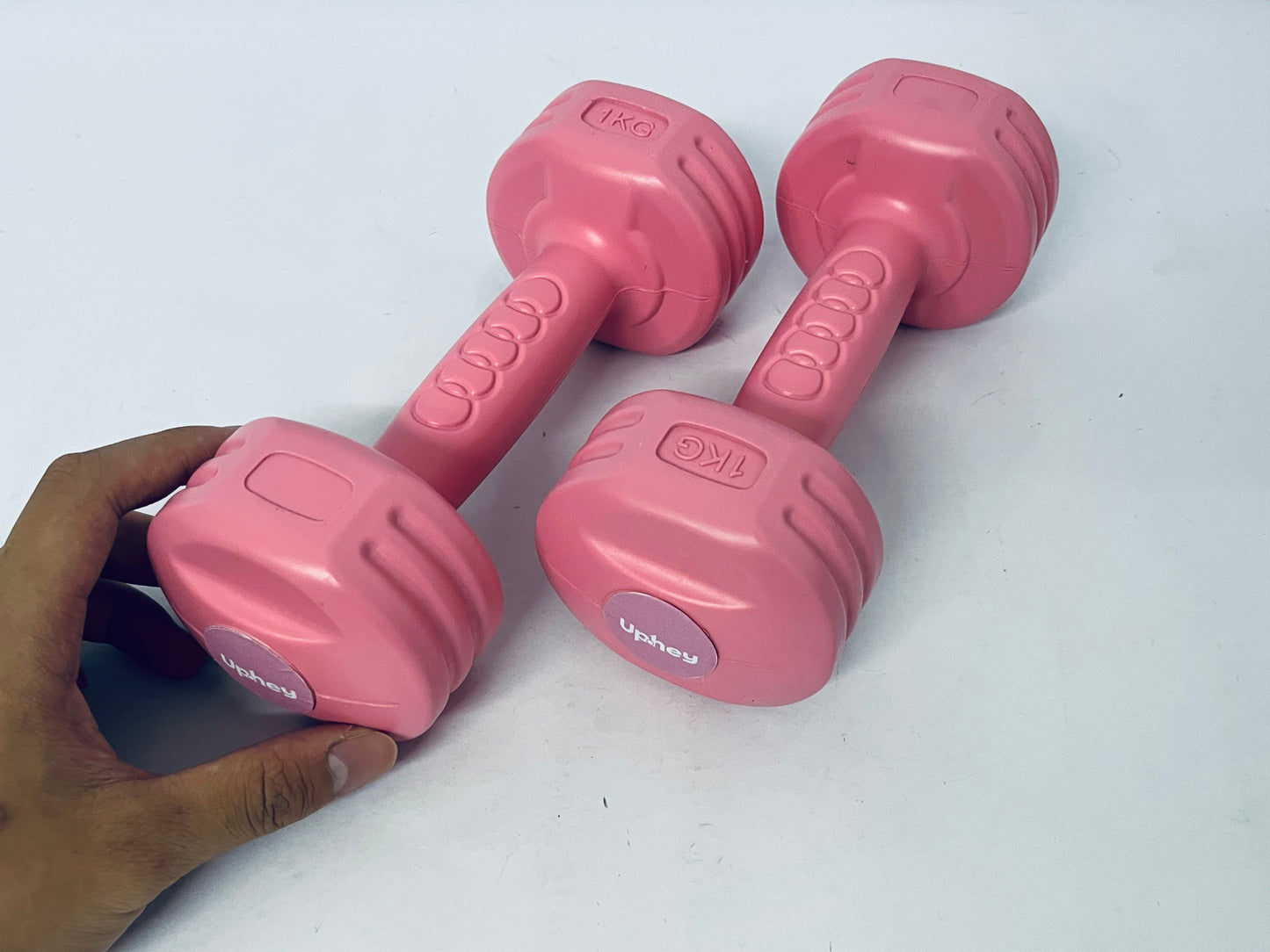 Uphey Basics Neoprene Dumbbell Hand Weights for Exercise and Muscle Toning Anti-roll, Anti-Slip