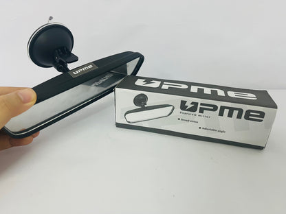 Upme Universal Rearview Mirror - Broad Vision Adjustable Interior Rear View Mirror for Car, SUV, Truck