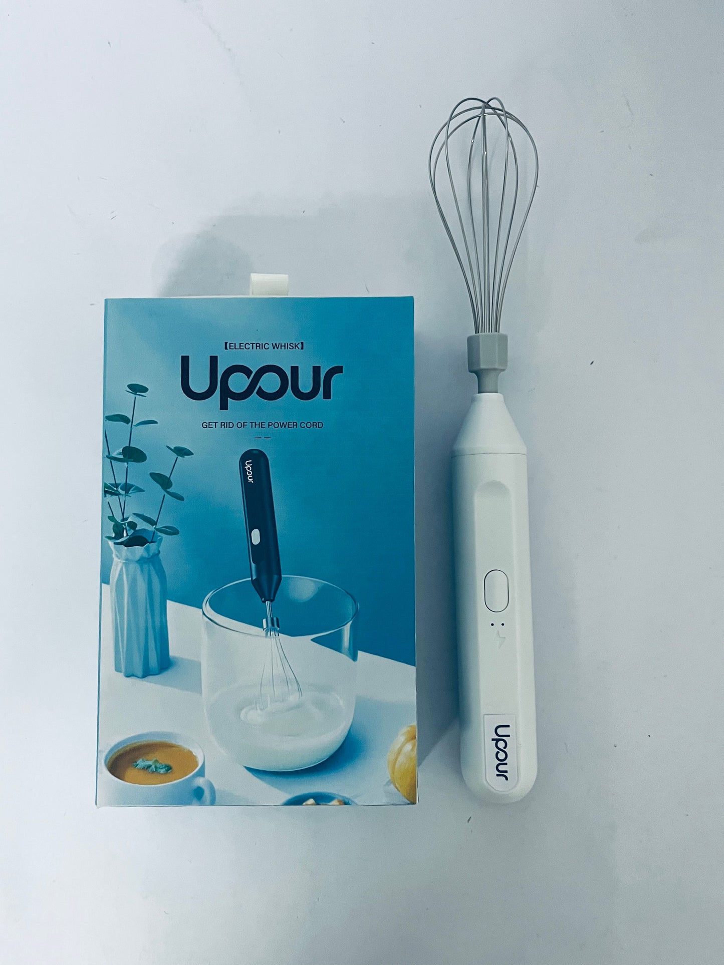 Upour Electric egg beaters sets USB Rechargable Handheld Eggs Beater Cordless Electric Food Mixers Detachable Milk Frothers Kitchen Tool