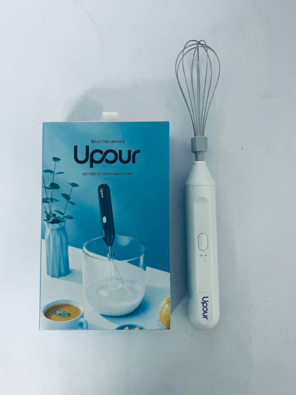 Upour Electric egg beaters sets USB Rechargable Handheld Eggs Beater Cordless Electric Food Mixers Detachable Milk Frothers Kitchen Tool