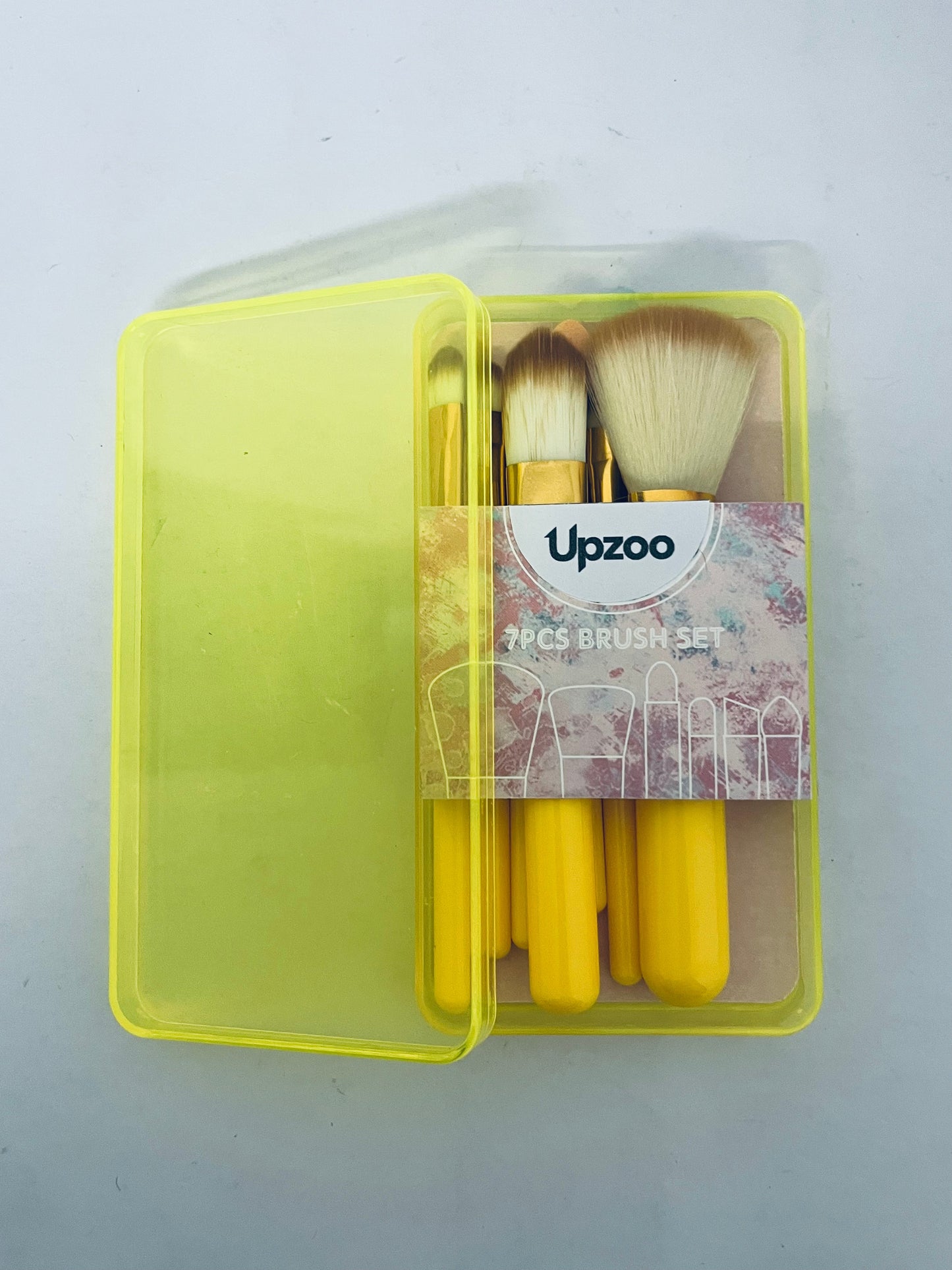 Upzoo Travel Size Makeup Brushes Set, Easy-taken Mini Makeup Brush Set with Case, Small Complete Function Cosmetic Brushes Kit Perfect for On The Go
