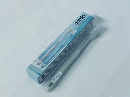 Upzoo Classic Manual Toothbrush with Extra Soft Activated-Charcoal, Tapered Bristles, Bioplastic Handle That Includes Travel Cap, Dentist-Approved, Great for Adults and Kids, Multi Color