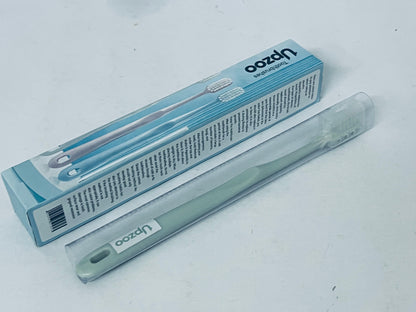Upzoo Classic Manual Toothbrush with Extra Soft Activated-Charcoal, Tapered Bristles, Bioplastic Handle That Includes Travel Cap, Dentist-Approved, Great for Adults and Kids, Multi Color