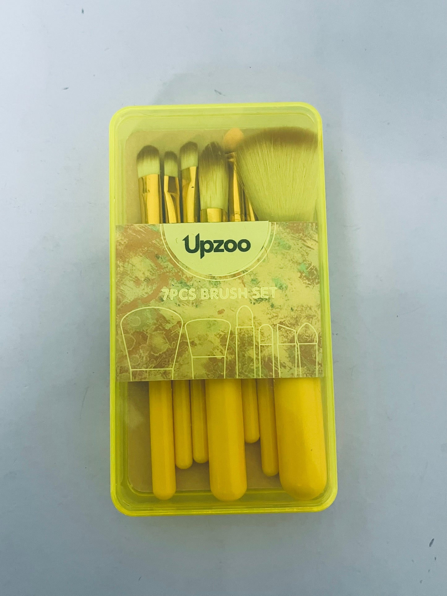 Upzoo Travel Size Makeup Brushes Set, Easy-taken Mini Makeup Brush Set with Case, Small Complete Function Cosmetic Brushes Kit Perfect for On The Go