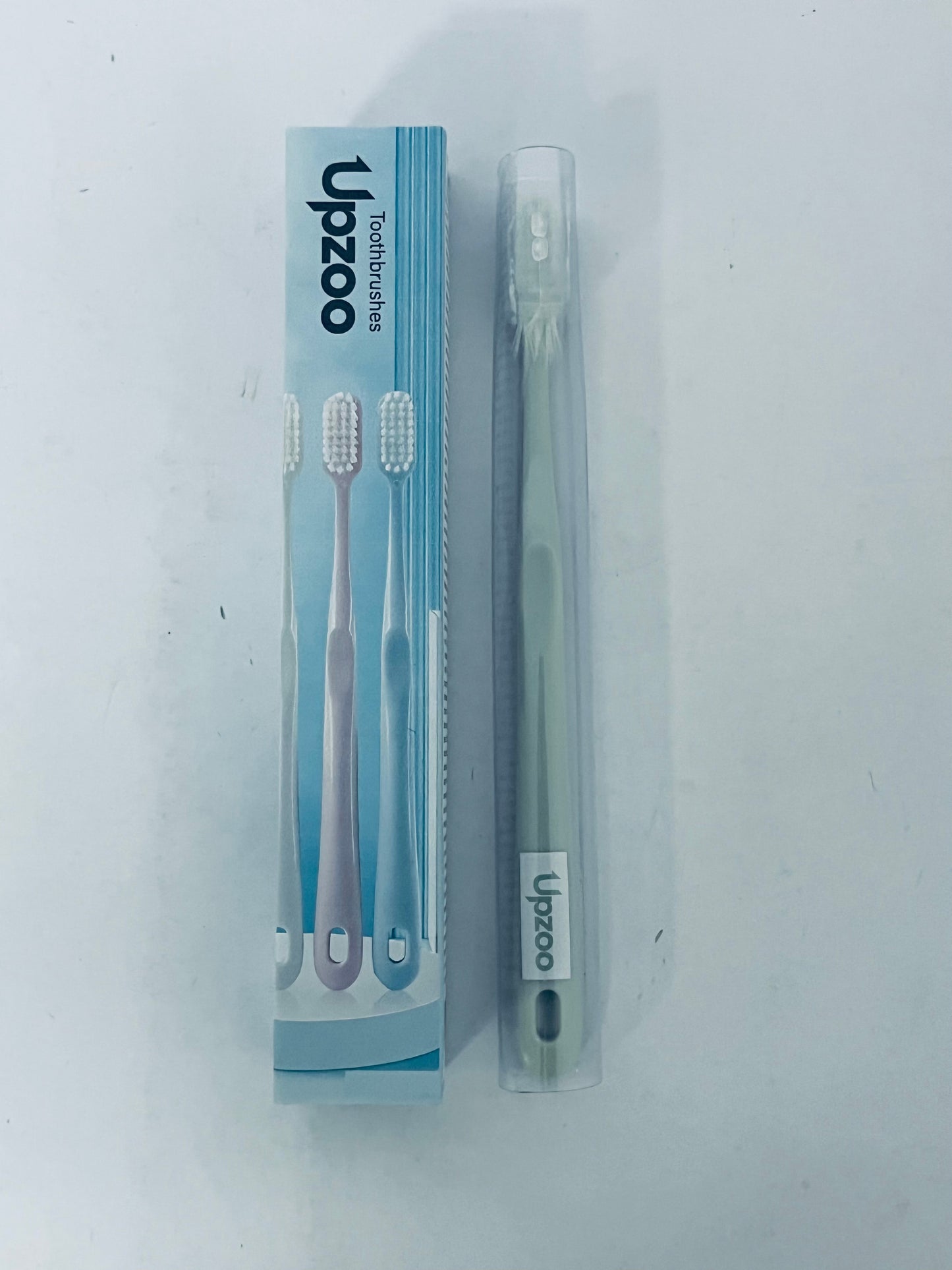 Upzoo Classic Manual Toothbrush with Extra Soft Activated-Charcoal, Tapered Bristles, Bioplastic Handle That Includes Travel Cap, Dentist-Approved, Great for Adults and Kids, Multi Color