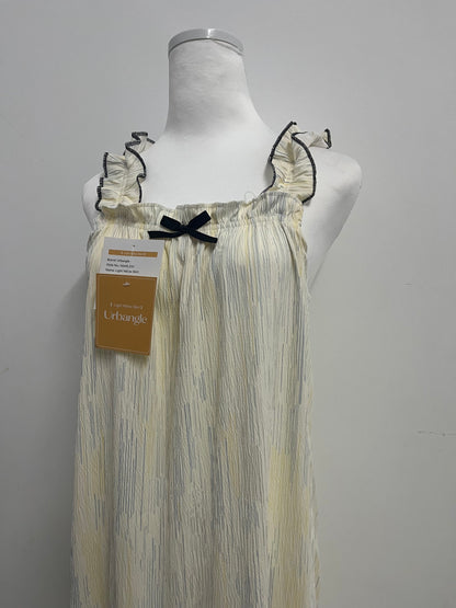 Urbangle  100% Cotton Nightgowns for Women Sleeveless Sleep Dress Ladies Gowns Sleepwear with Pockets