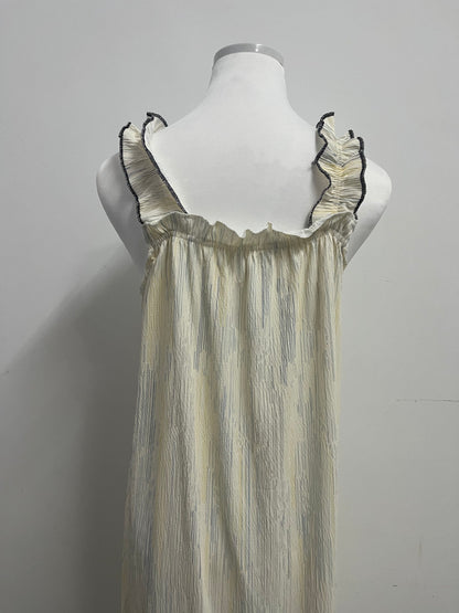 Urbangle  100% Cotton Nightgowns for Women Sleeveless Sleep Dress Ladies Gowns Sleepwear with Pockets