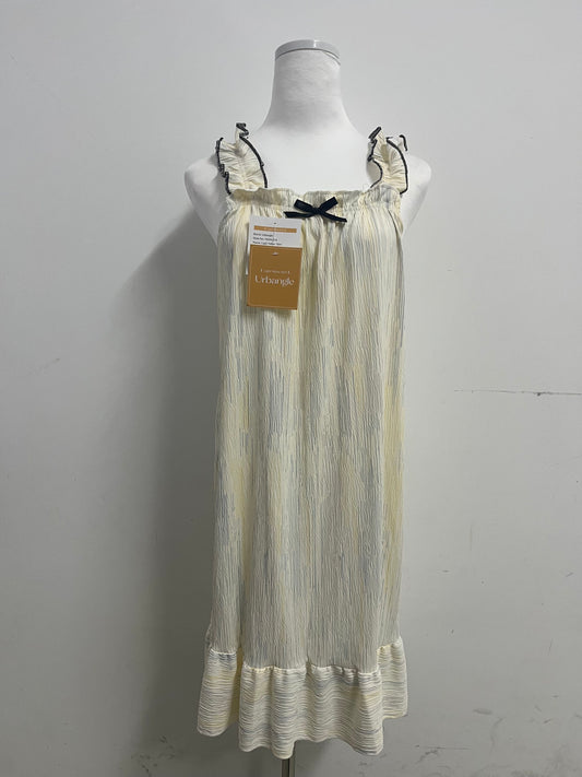 Urbangle  100% Cotton Nightgowns for Women Sleeveless Sleep Dress Ladies Gowns Sleepwear with Pockets
