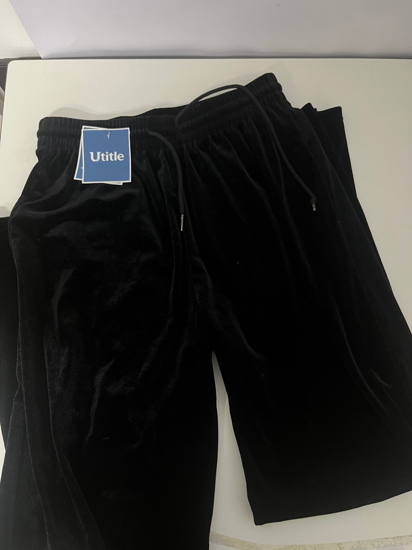 【Utitle Black Velvet Casual Pants】—— Luxurious Comfort for Daily Styling