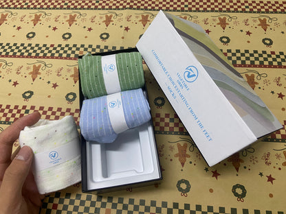 VEGETABLE ORBS Socks Socks For Women, Set in Gift Craft Box Ribbed Design, Soft, Breathable, Socks for Hiking, Comfort, Durable