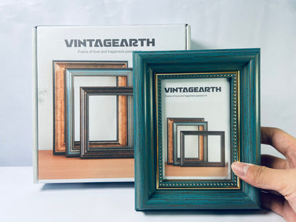 VINTAGEARTH 8x10 Picture Frame, Rustic Farmhouse Picture Frames for Table or Wall Hanging