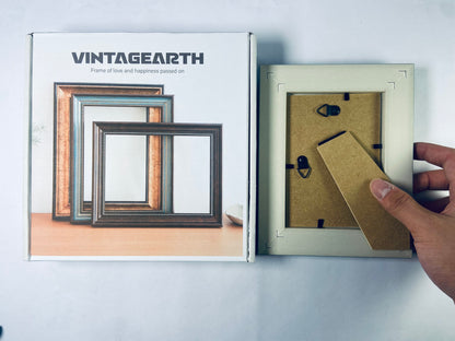 VINTAGEARTH 8x10 Picture Frame, Rustic Farmhouse Picture Frames for Table or Wall Hanging