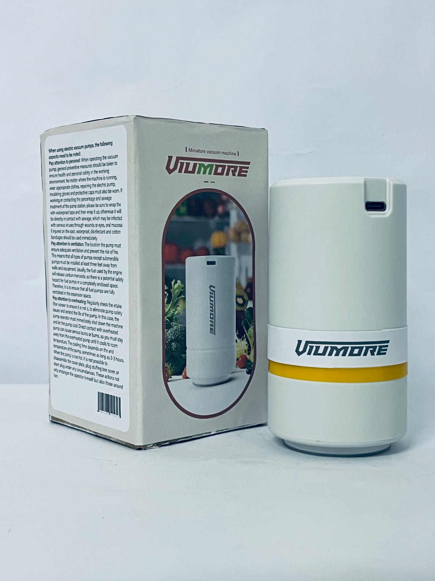 VIUMORE Vacuum Pump for Storage Bags Electric Pump for Vacuum Storage Bags Space Saver Bag Portable Electric Pump