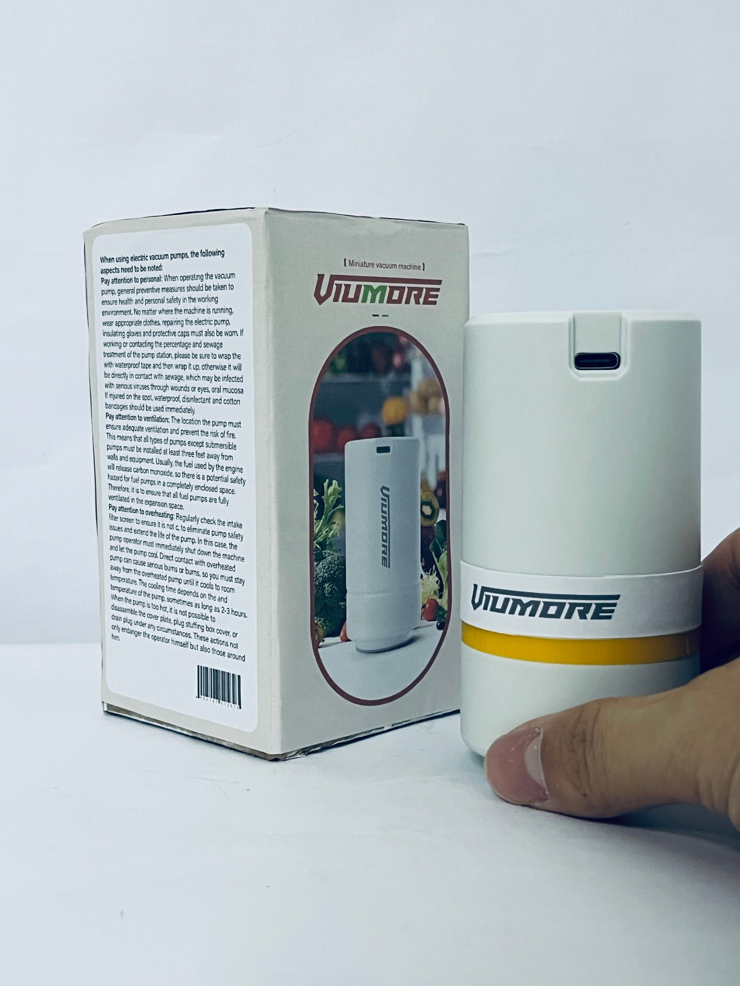 VIUMORE Vacuum Pump for Storage Bags Electric Pump for Vacuum Storage Bags Space Saver Bag Portable Electric Pump