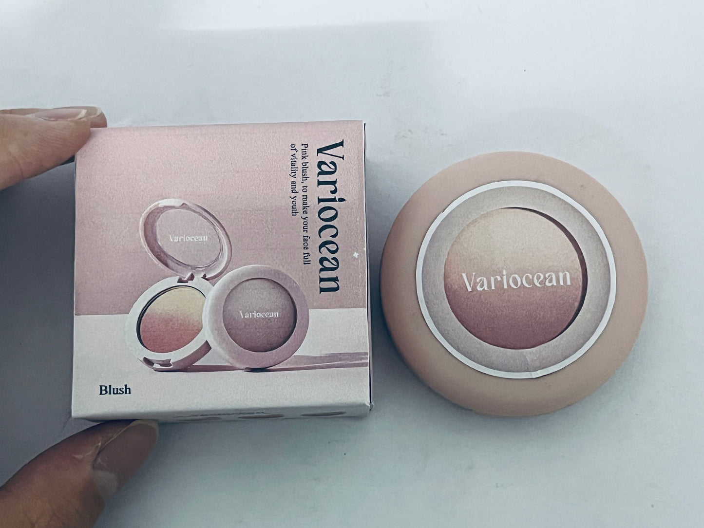 Variocean Cream Dual Blush for Cheeks: Lightweight Highly Pigmented Blush - Smooth Natural Blush Palette - Long-lasting All-Day Face Makeup Blush